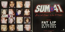 Sum 41 2001 All Killer 2 sided promotional poster Flawless New Old Stock