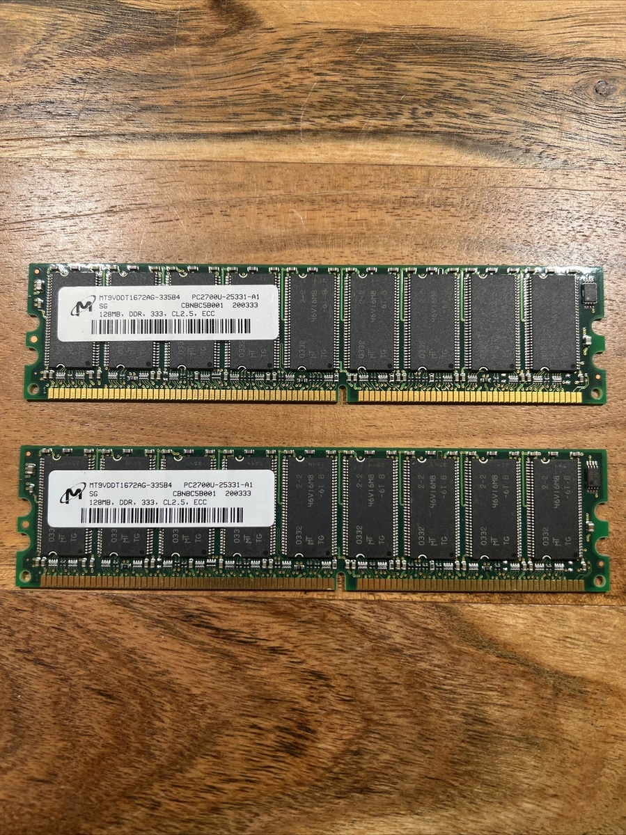 Micron 128MB DDR RAM 333 Memory PC2700U | eBay