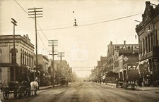 Front St., Mankato, MN Minnesota (8) 1907 RPPC Photo Postcard Copy