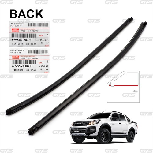 For Isuzu Holden D-Max 4Dr TFR 2012 18 Rear L+R Outer Weatherstrip Door Belt - Picture 2 of 10