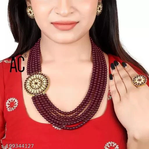 Traditional Pearl Base Groom Moti Mala Haar Necklace for women eBay