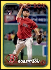 2024 Topps #13 Nick Robertson Yellow