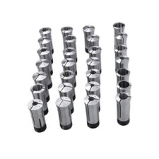 28 Pack Industrial 5C Collet Kit Metric Set with Organizer Rack 1-28mm