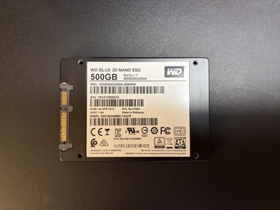 Western Digital Blue 3D NAND 500GB Internal 2.5'' (WDS500G2B0A) SSD