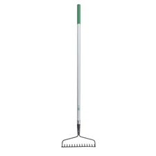Expert Gardener Fiberglass Long Handle 14-Tine Bow Rake with Comfort End Grip