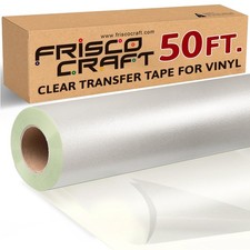 Clear Transfer Tape for Vinyl 4" x 50' - Application Tape for Signs, Stickers,