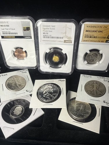 Lot Of Excellent Coins!! Good Year Walking Liberty, Gradable Ben, Even Some Gold