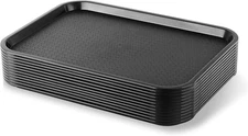 Set of 12, Black, 10.5 x 13.5, 24333 Fast Food Tray