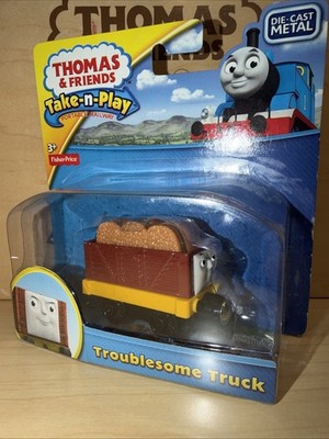 TROUBLESOME TRUCK ! THOMAS FRIENDS TRAIN Diecast TAKE N PLAY ALONG New On Card