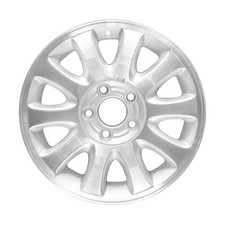 02151 Used 16x6.5 Alloy Wheel Rim Sparkle Silver Painted And Machined 02151 Used 16x6.5 Alloy Wheel Rim Sparkle Silver Painted And Machined