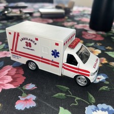 New White Ambulance Vol Fire Dept. Approximately 1/43 Scale
