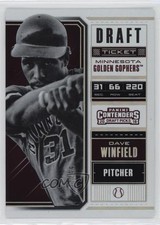 2018 Contenders Draft Picks Ticket 27/99 Dave Winfield (Zoomed In) #12 HOF 0l2
