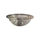 Vintage Set of 3 PYREX Clear Nesting Mixing Bowls Glass 322 323 325