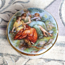 Porzellan- Deckeldose, LIMOGES France