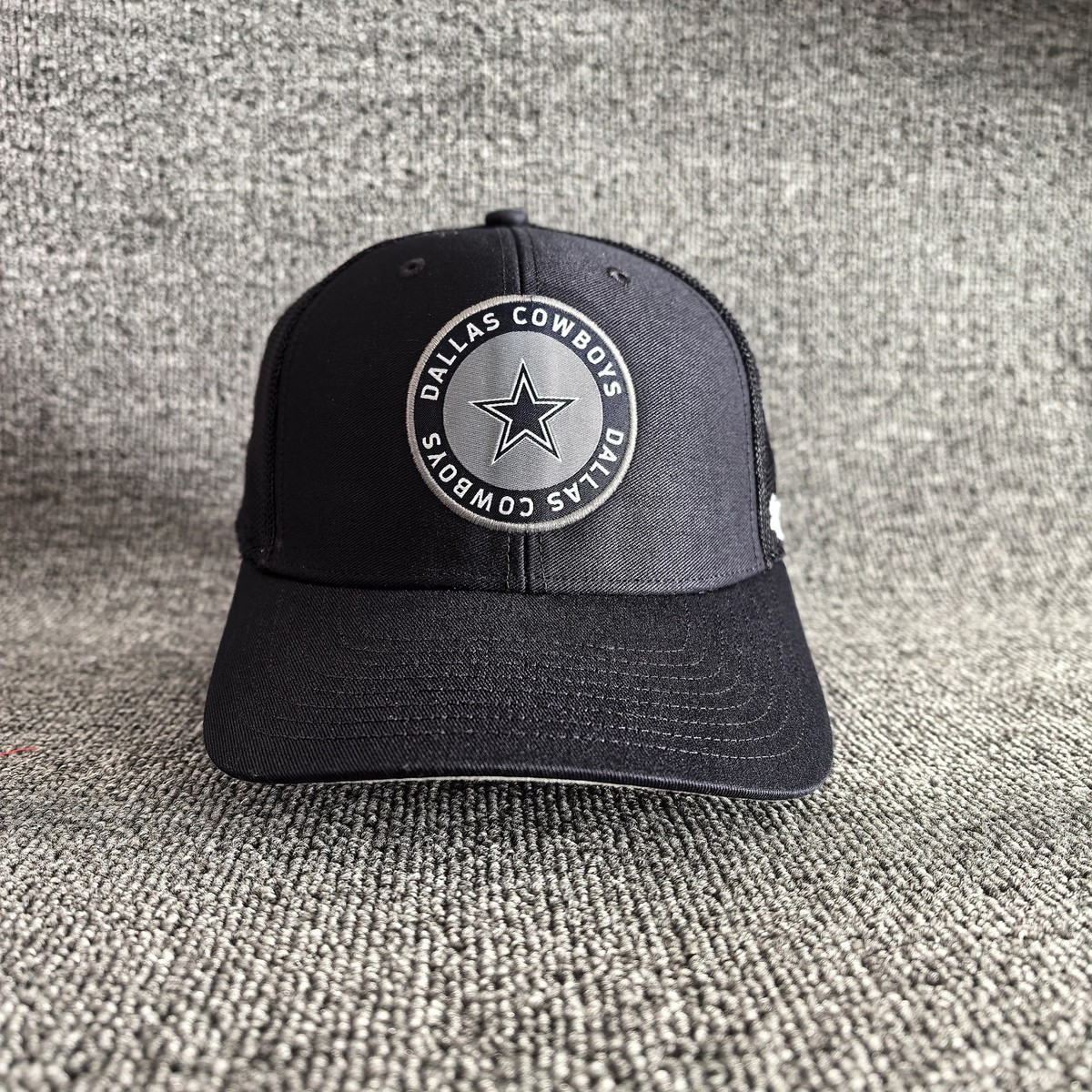 '47 Brand Dallas Cowboys Trucker Fitted Black Gray Mesh Back Hat One Size