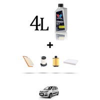 Hoffcar Wartungsset 4 Filter Und 4L ÖL FüR Fiat Panda Iii 1.3 D Multijet 70KW