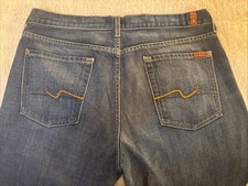 7 For All Mankind ~ Men's "Relaxed" Blue Jeans ~ USA Made ~ 36x31 ~ 100% Cotton
