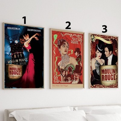 Moulin Rouge Romantic Musical Movie Poster Collection Poster