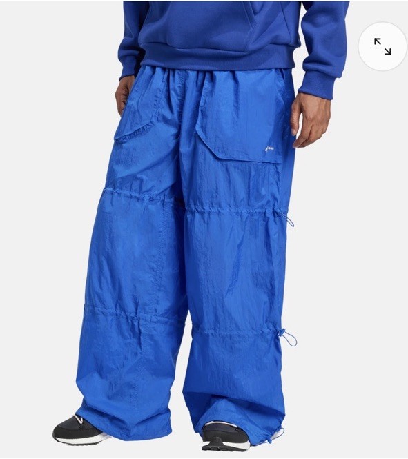 Size XL Adidas X Moon Boot Men's Parachute Loose FIT Pants, Blue