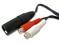 PHILMORE 44-175 Audio Connector XLR Male to 2 RCA Females Y Adapter - 12"