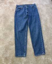 vintage Levi's 550 Relaxed Straight Men's 36x32 34x32 Blue Denim Made USA