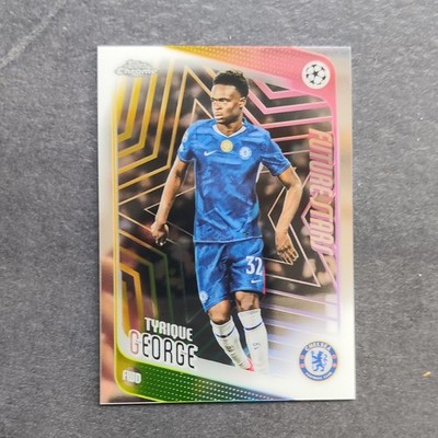 Topps Chrome UCL Future Stars 2024 Set 6 Karten George/Mayulu/Mora/Mbaye
