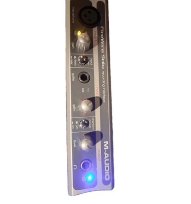 M-AUDIO FIREWIRE SOLO RECORDING INTERFACE  NO POWER CORD INCL.  See Pics Tested