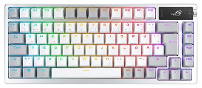 ASUS ROG Azoth RGB Weiß - Kabellose Hot-Swap Gaming Tastatur