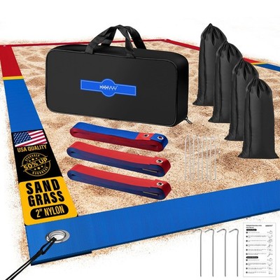 XXXYYY Upgraded Professional Beach Volleyball Lines for Sand 2 inch, Better V...