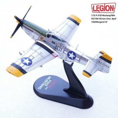 1/72 LEGION 14663LF P-51D Mustang Fighter 78th Fighter Squadron Finished Model