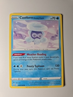 Castform Snowy Form 034/198 Swsh06: Sword & Shield - Chilling Reign Regular