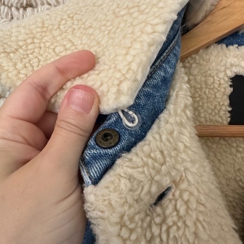 NUEVO CON ETIQUETAS: Chaqueta vaquera Maje Baxter Sherpa talla grande - Imagen 9 de 11