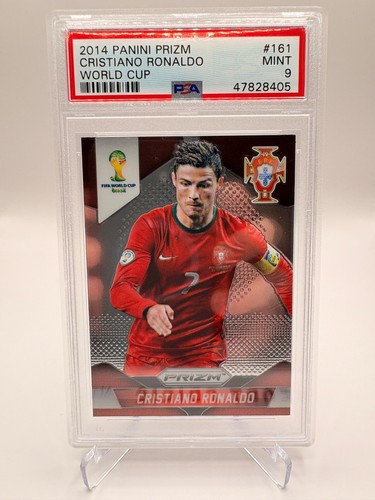 2014 Panini Prizm World Cup Cristiano Ronaldo #161 PSA 9 MINT Portugal