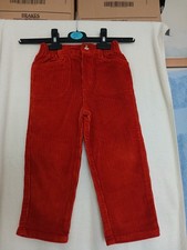Boys/Girls Age 2/3 Yrs Adams Orange Corded Trousers With Elasticated Waist
