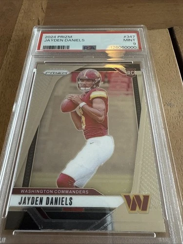 2024 Panini Prizm Football Jayden Daniels Base RC #347 PSA 9🔥🔥