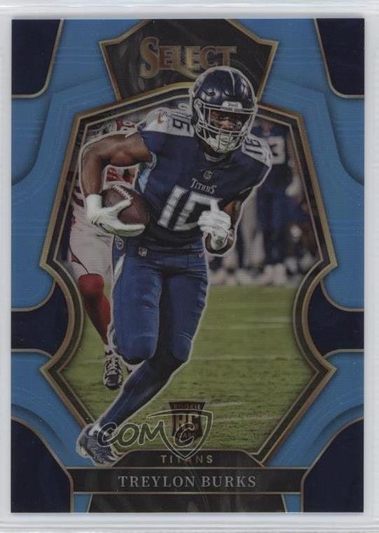 2022 Panini Select Premier Level Light Blue Prizm /99 Treylon Burks Rookie RC