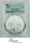 2003 American Silver Eagle First Strike PCGS MS70