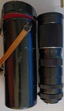 Vivitar Auto Tele-Zoom 90-230mm 1:4.5 With Case For Parts Not Tested