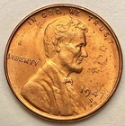 1947-S  Choice Uncirculated Red RD - Lincoln Wheat Cent ~ B823