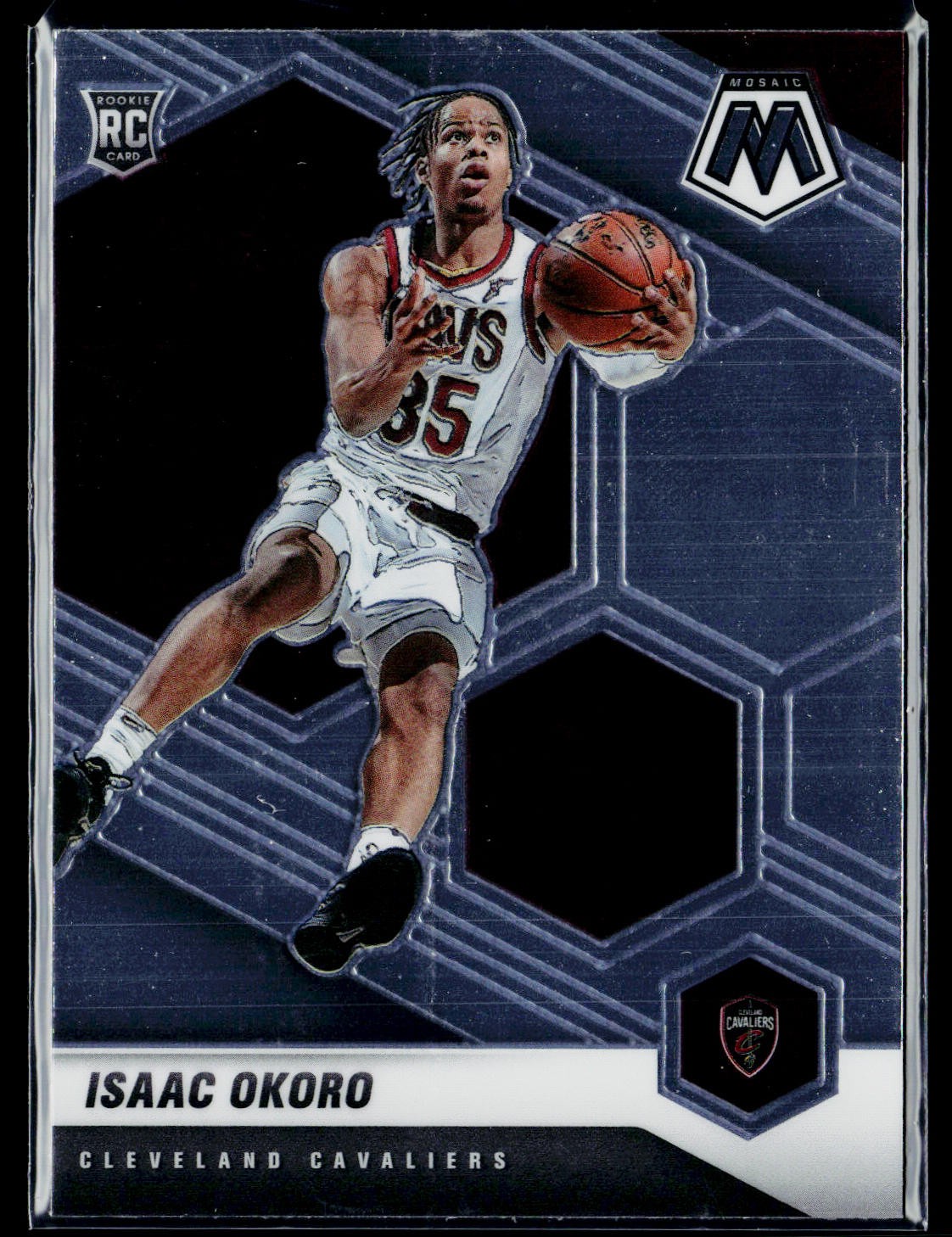 2020-21 Panini Mosaic #212 Isaac Okoro Rookie Cleveland Cavaliers