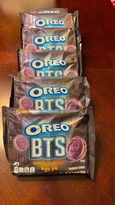 BTS Music Band Oreo Brown Sugar Pancake Flavored Cream Cookies Limited Edition