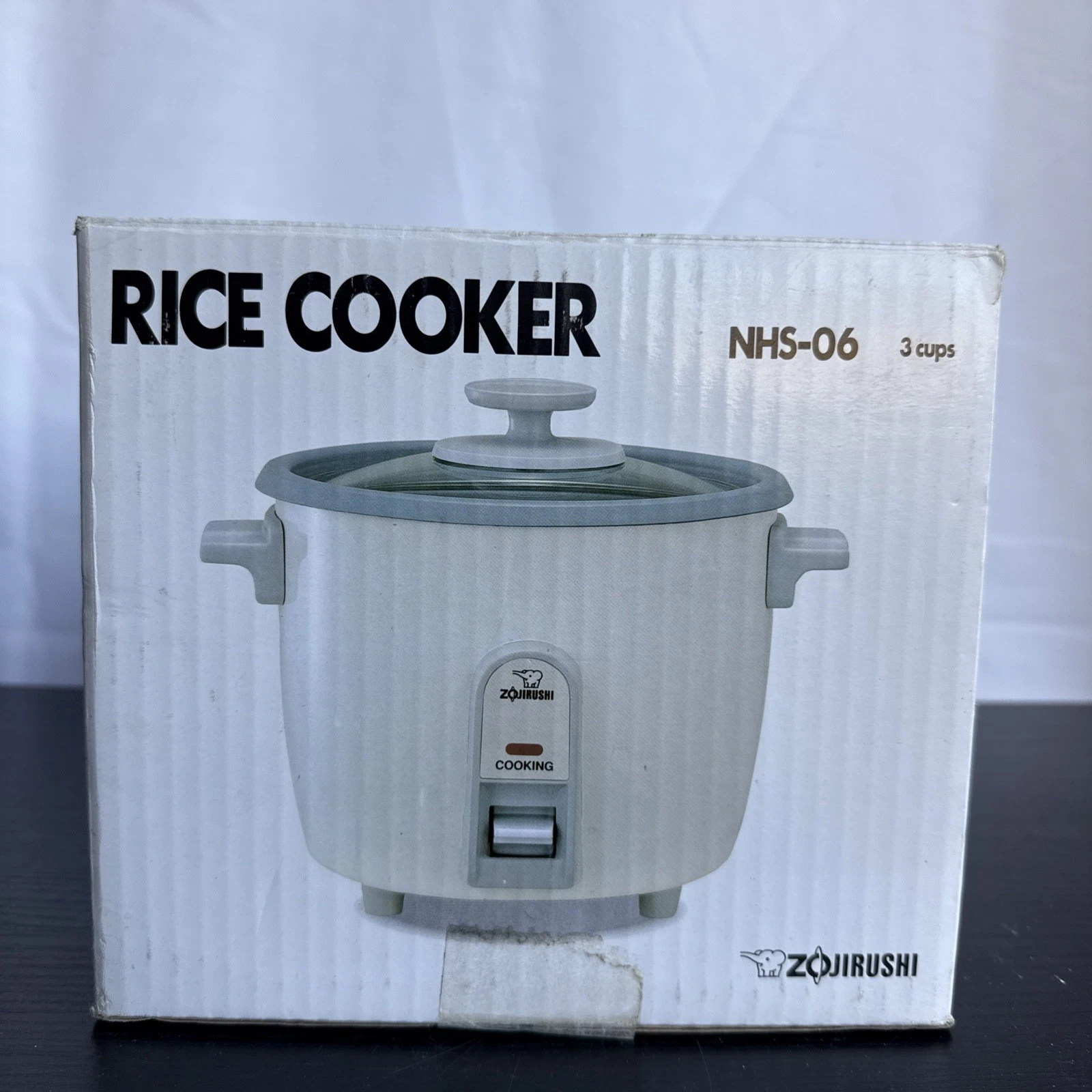 Zojirushi NHS-06 3-Cup Rice Cooker White