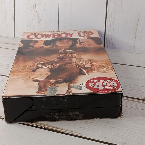 Cowboy Up VHS Tape 2000 Western Ring of Fire Daryl Hannah Molly Ringwald Keifer - Foto 6 di 11