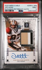 2025 PANINI IMPECCABLE ELEGANCE RETIRED PATCH AUTOS #ERPA-JHN JOE HORN PSA 9