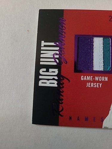 2004 Fleer Names of the Game Randy Johnson #NGJ-RJ Purple Materials /33 - Picture 5 of 5