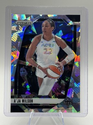   2024 WNBA Panini Prizm - A ja Wilson Cracked Ice #86 Las Vegas Aces MVP!