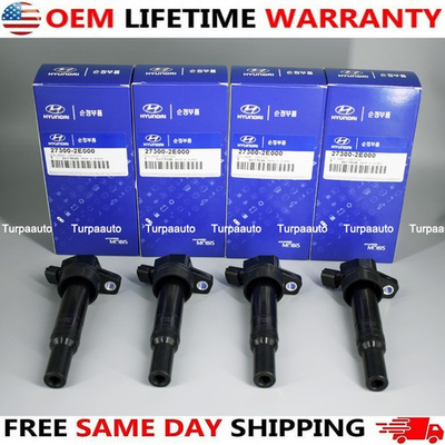 #ad #ad 4x Genuine Hyundai 27300 2E000 Ignition Coil For 2001 17 Elantra Kia Soul UF651 $37.00