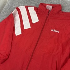 Vintage 80s Adidas Windbreaker Full Zip Tracksuit Jacket Mens L Casual Jumper