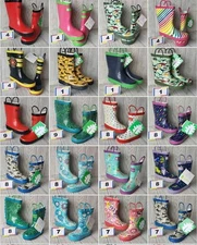 NEW Oaki Rain Rubber Boots For Kids Youth And Toddler Sizes Loop Handles