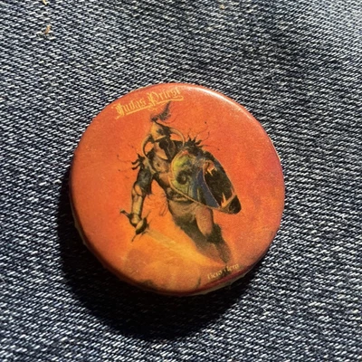 Judas Priest 80s Pinback Button Badge 1.25" Vintage Pin Metal Rock Vintage #231 - Image 1 of 2